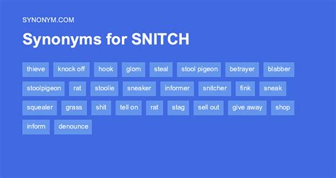 snitch traduction|is snitch a bad word.